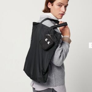 Uniqlo black Anya Hindmarch packages tote bag